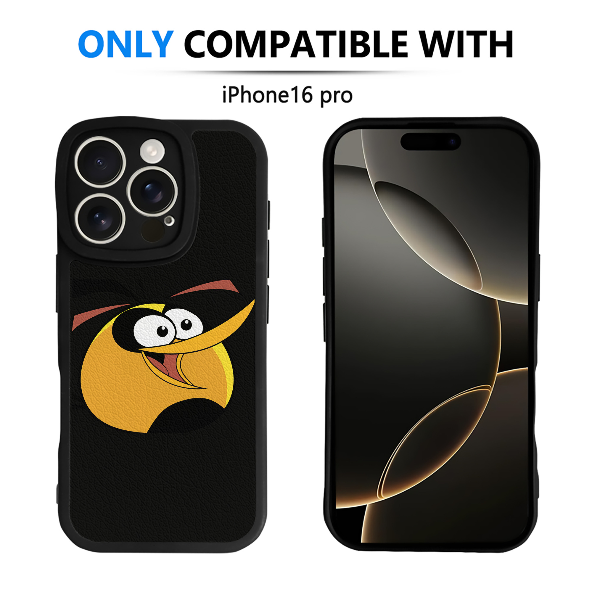 （画像用） Angry Birds アングリーバード 【iPhone 16シリーズ対応】シリコンスマホケース（レザー調） 材質：シリコン